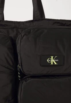 Calvin Klein Jeans TECH UTILITY TOTE - Tote Bag - Black/wild Lime -Stock X eb7cc2389b264f748121ee5ef7899fa1
