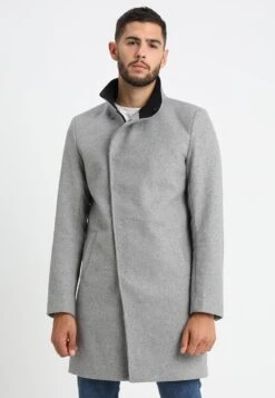Only & Sons Onsoscar Coat - Classic Coat - Light Grey Melange