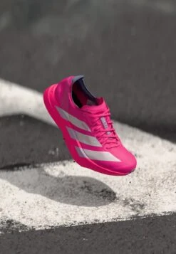 ADIDAS PERFORMANCE ADIZERO ADIOS PRO 4 - Road Running Shoes - Shock Pink/metallic/aurora Plum