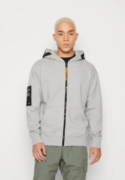Replay Zip-Up Sweatshirt - Melange Grey