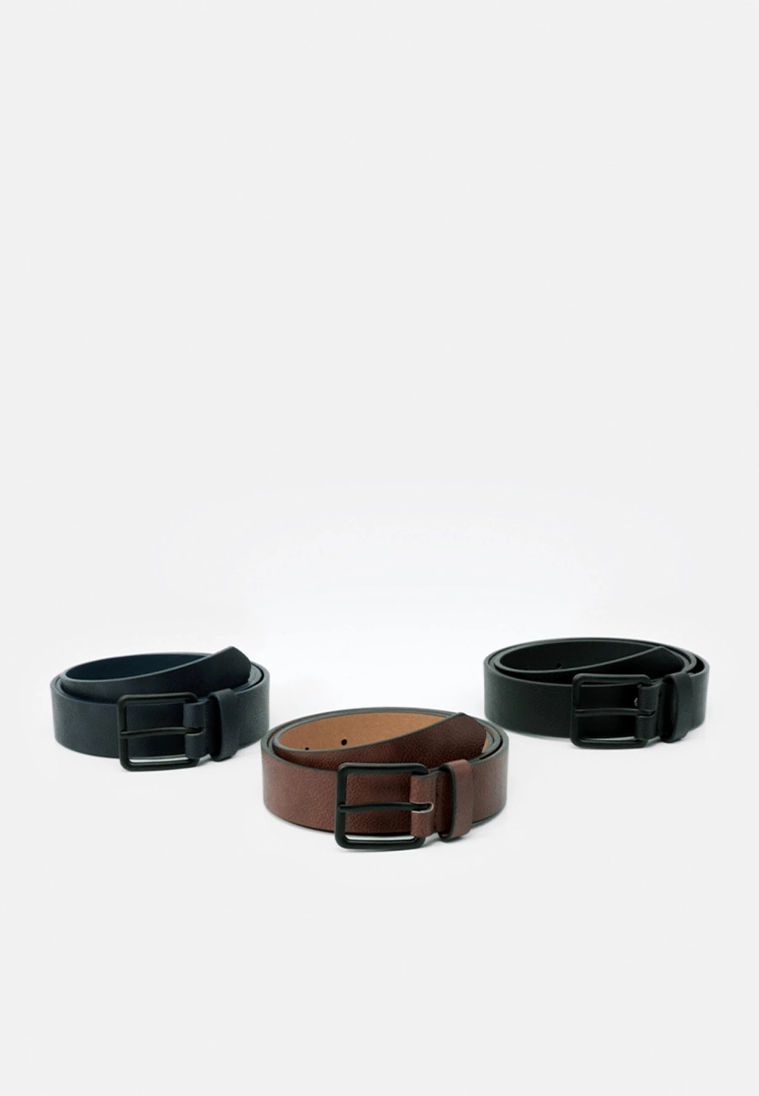 Pier One 3 Pack - Belt - Black - 802_Brown - 702_Dark Blue - 503 3 Pier One 3 Pack - Belt - Black - 802_Brown - 702_Dark Blue - 503