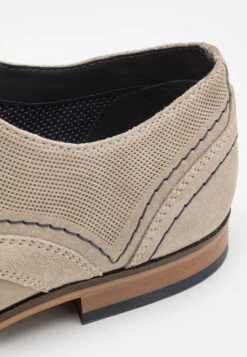 Pier One LEATHER - Smart Lace-ups - Sand -Stock X ee780481aad54418bfbf4640960a3be9