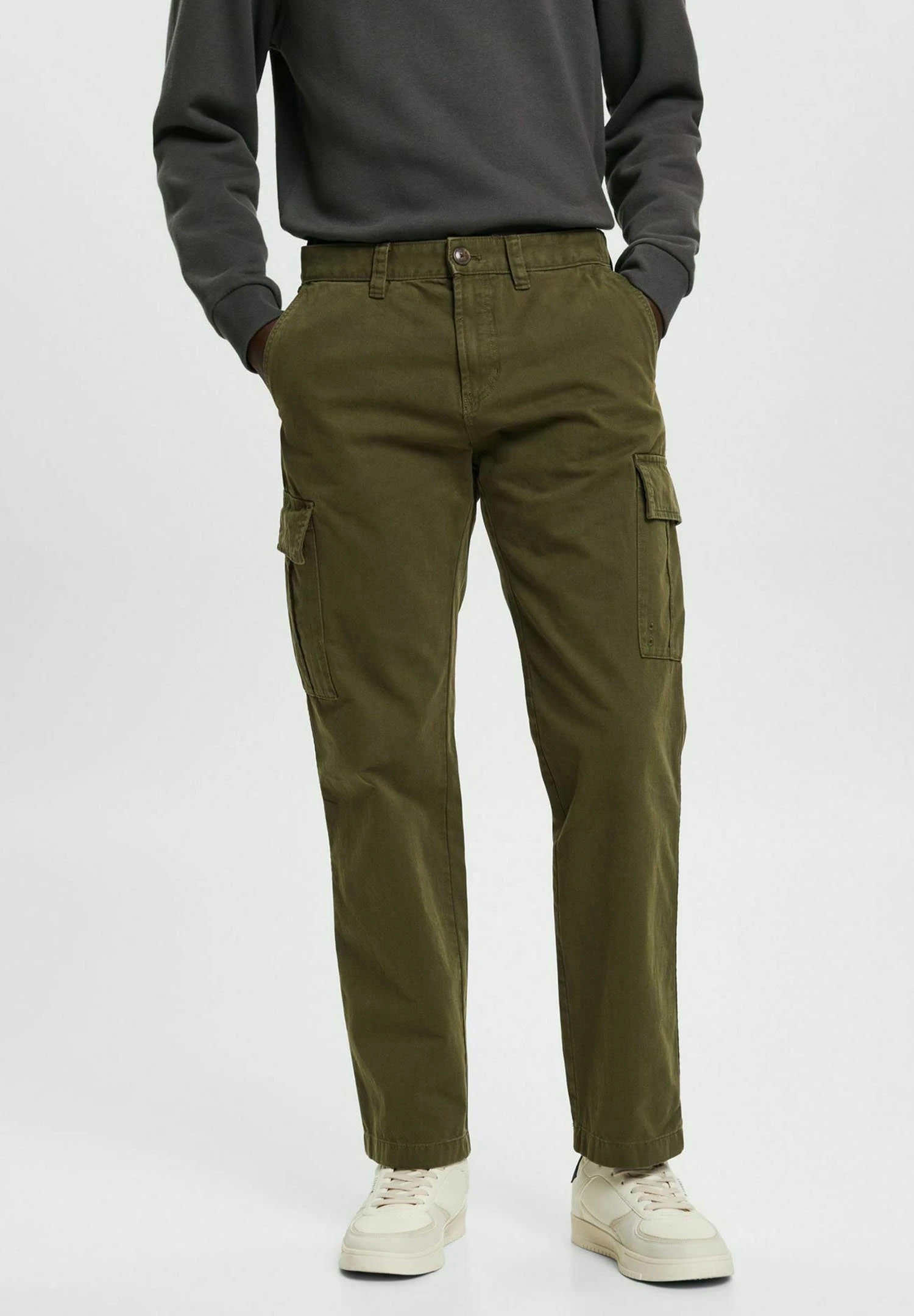 ESPRIT Cargo Trousers - Dark Khaki 3 ESPRIT Cargo Trousers - Dark Khaki