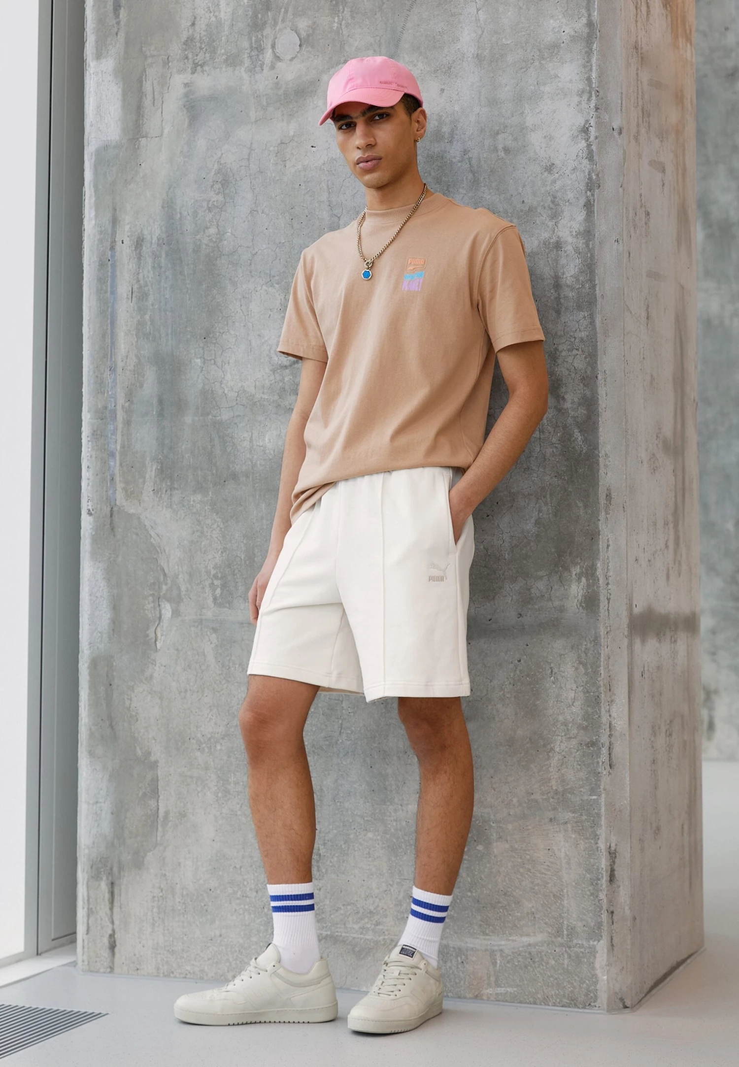 Puma Classics Pintuck- Shorts - Sand 4 Puma Classics Pintuck- Shorts - Sand - Image 2