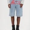 RUNNING DOG - Denim Shorts - Light Wash Blue -Stock X f0740034876c4163b5675960f4a89517