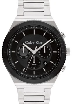 Calvin Klein Chronograph Watch - Silber Schwarz Schwarz Silber
