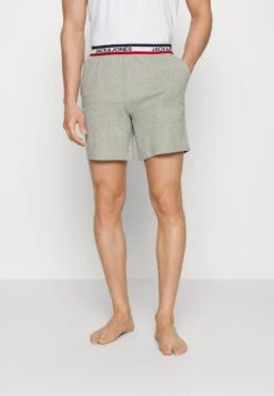 Jack & Jones Tape Shorts - Pyjama Bottoms - Light Grey Melange