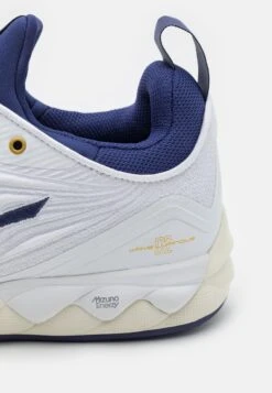 Mizuno Wave Luminous 2 - Volleyball Shoes - White/Blue Ribbon/Gold -Stock X f30e51701836447889411617a6d155b2