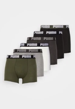 Puma Basic Ecom 6 Pack - Pants - Forest Green/Black/Grey/White -Stock X f36257cf04a445f08feff52af6d2fa1f