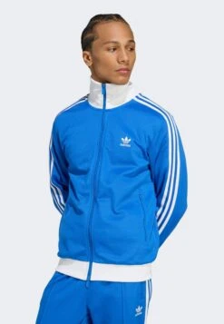 Adidas Originals Zip-up Sweatshirt - Blue White