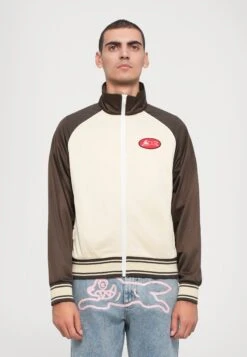 RUNNING DOG ZIP THROUGH TRACK - Zip-up Sweatshirt - Brown