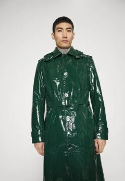 Zach - Classic Coat - Moss Green Patent -Stock X f84f16662e9d4b8596b92771e7f2af51