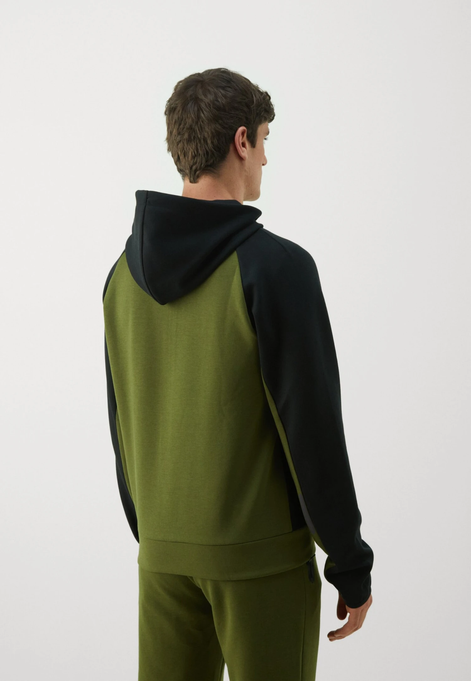 Champion C-TECH COLORBLOCK FULL ZIP HOODIE - Zip-up Sweatshirt - Khaki/black 5 Champion C-TECH COLORBLOCK FULL ZIP HOODIE - Zip-up Sweatshirt - Khaki/black - Image 3