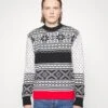 THE KOOPLES Jumper - Black/Red/Off-White