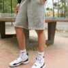 Jordan Shorts - Carbon Heather/White
