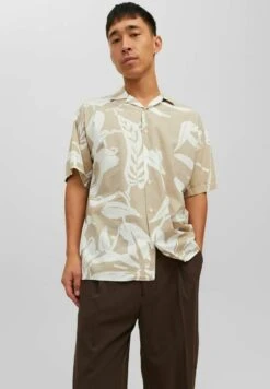 JACK&JONES Premium Jprblatropic Resort Relax Fit - Shirt - White Pepper