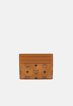 MCM Visetos Original Card Case Mini - Wallet - Cognac
