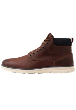 Jack & Jones Jfwtubar - Lace-Up Ankle Boots - Brandy