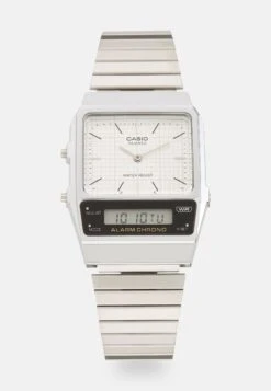Casio Analog Digital Unisex - Watch - Silver-Coloured
