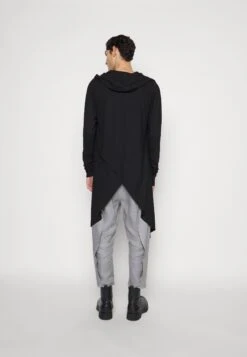 Elongated Layered Soft Cardigan - Cardigan - Black -Stock X fc3a2b78f3d946c788c86c2bd52861a7