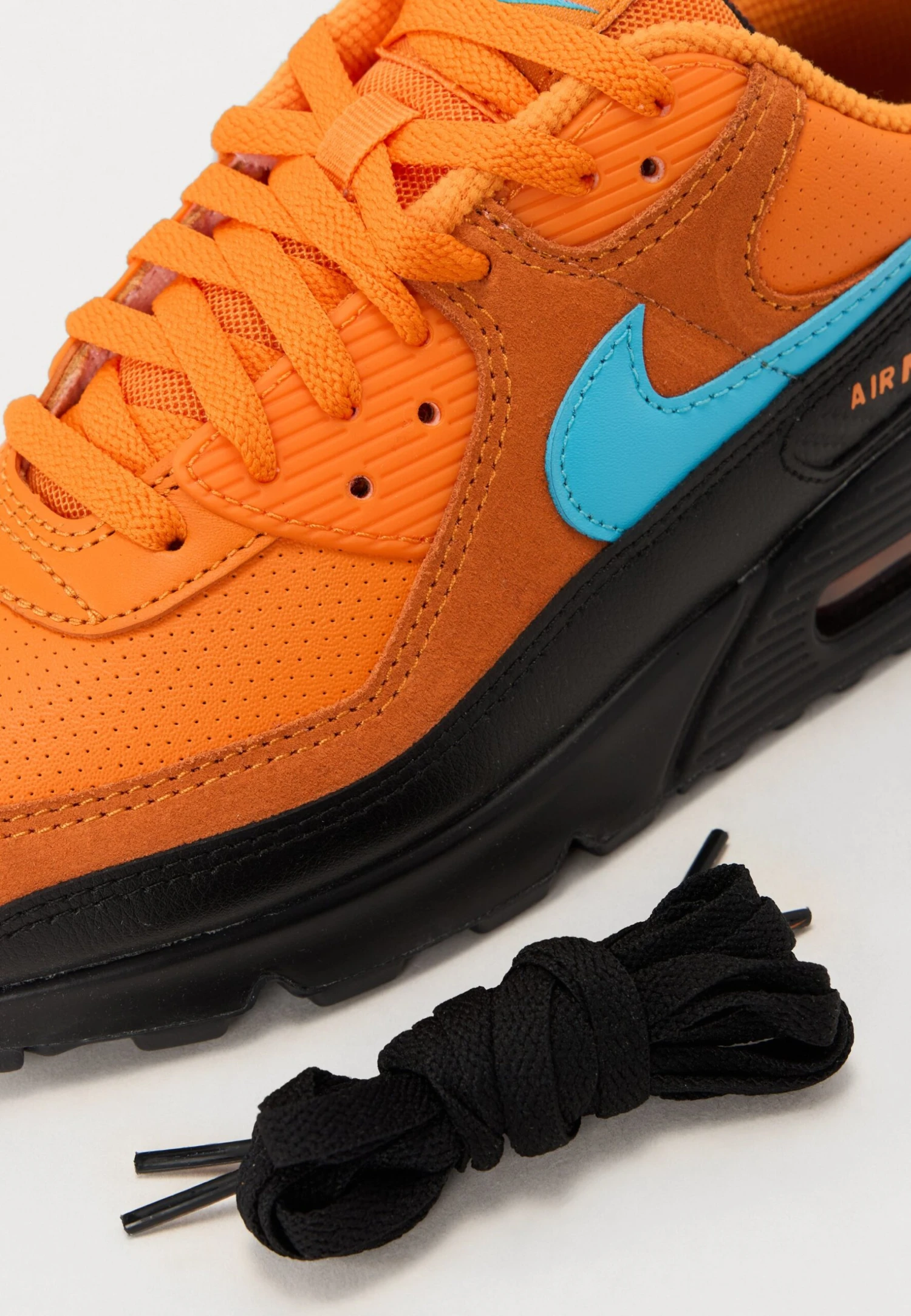 Nike Sportswear AIR MAX 90 - Trainers - Mandarin/blue Fury/black/white 8 Nike Sportswear AIR MAX 90 - Trainers - Mandarin/blue Fury/black/white - Image 6