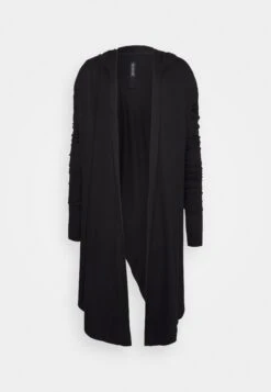 Elongated Layered Soft Cardigan - Cardigan - Black -Stock X fd1644a44d564beeb163ae153b6042a3