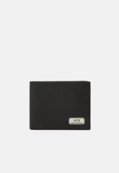 Armani Exchange Mans Trifold Credit Card Coin - Wallet - Nero /Black