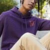 Wood Wood Ian Hoodie - Sweatshirt - Purple