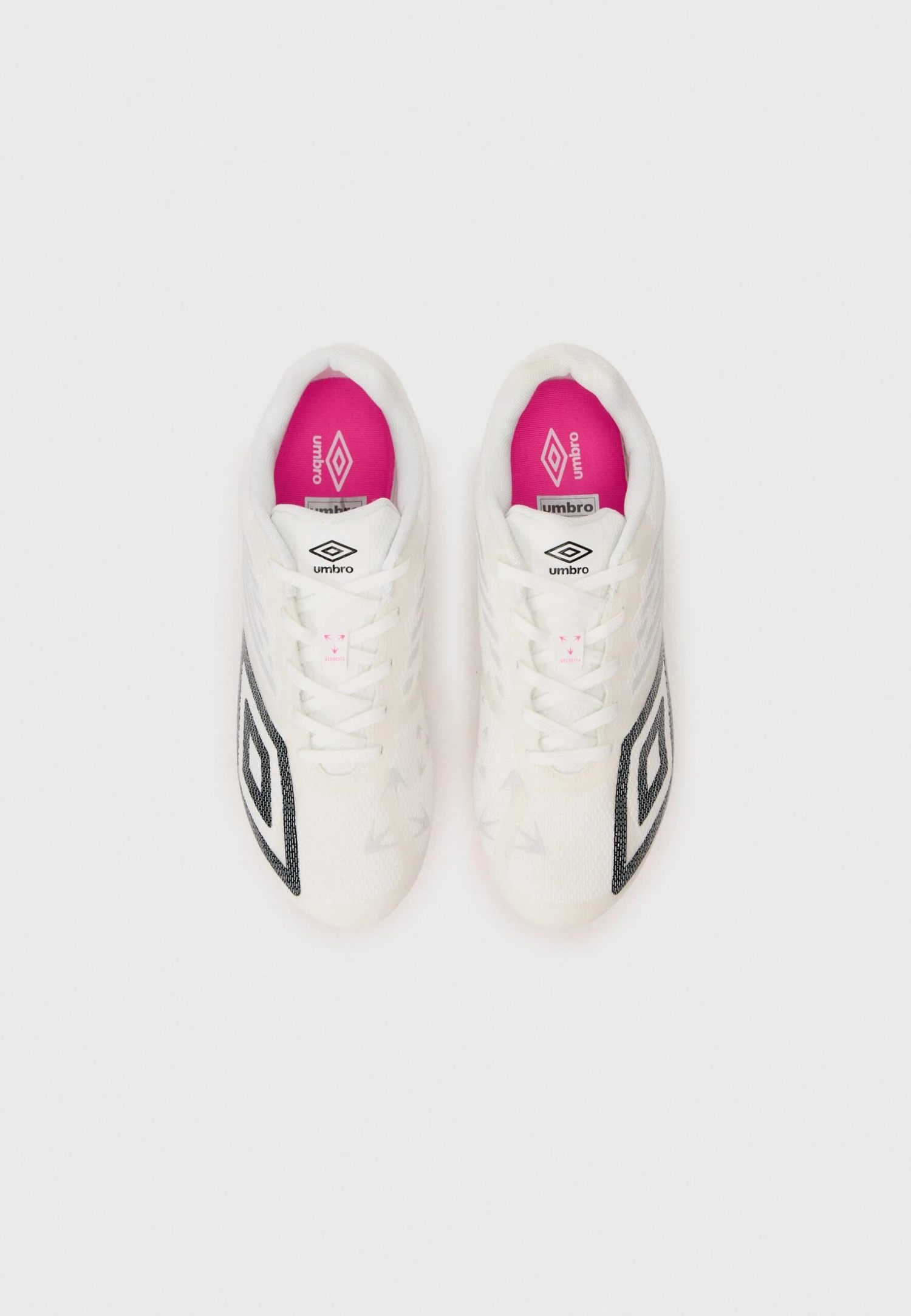 UMBRO VELOCITA DECIMO TEAM - Firm-ground Football Boots - White/black/pink Glo 6 UMBRO VELOCITA DECIMO TEAM - Firm-ground Football Boots - White/black/pink Glo - Image 4