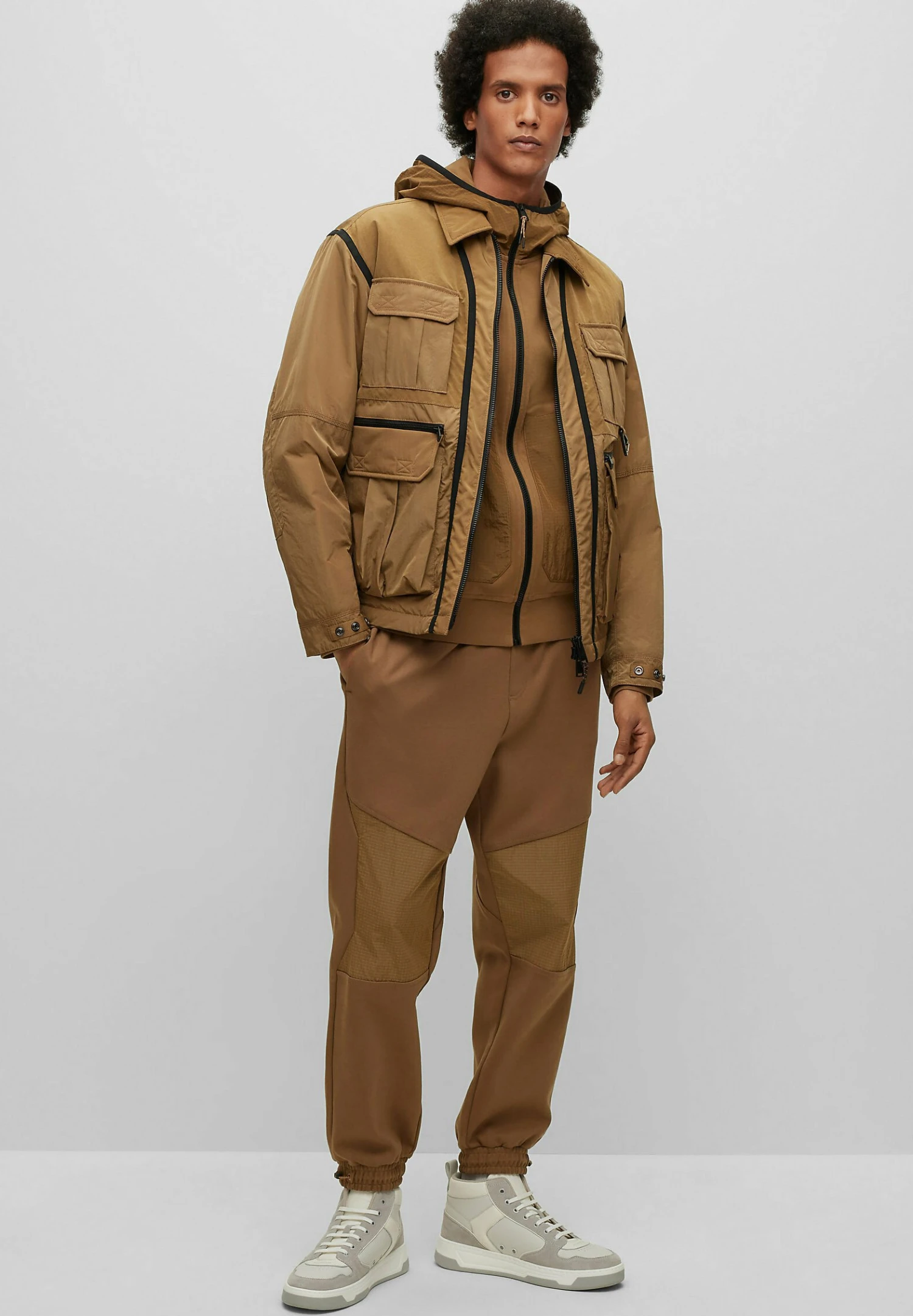 Boss Otniel L - Light Jacket - Open Beige 4 Boss Otniel L - Light Jacket - Open Beige - Image 2