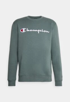 Champion Classic Crewneck Large Logo - Sweatshirt - Green -Stock X ffb8b452ea864aebbc467c3d5c5a1284
